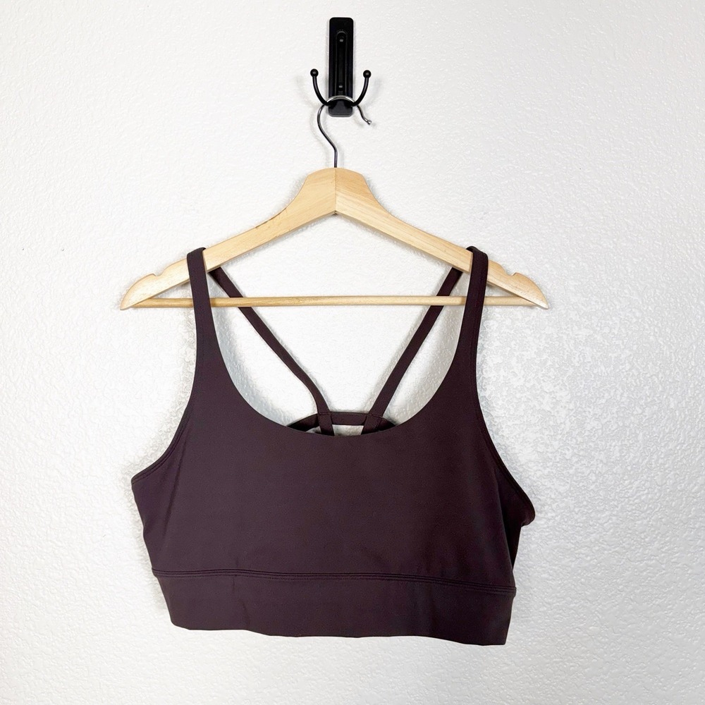 Vuori Yosemite Longline Bra Size XL Sangria Active Strappy Athletic Workout